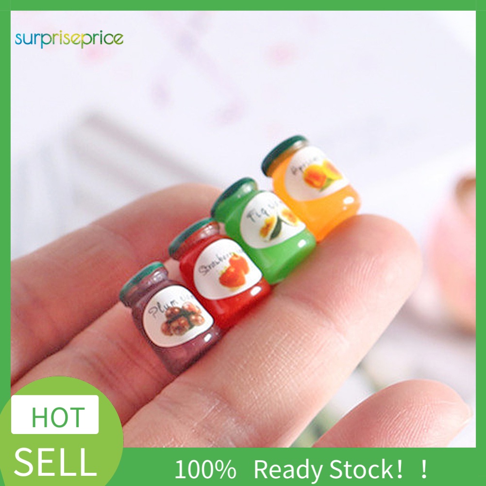 Set 4 Mô Hình Thức Ăn Mini Trang Trí Nhà Búp Bê