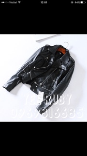 Áo da zara dư xịn