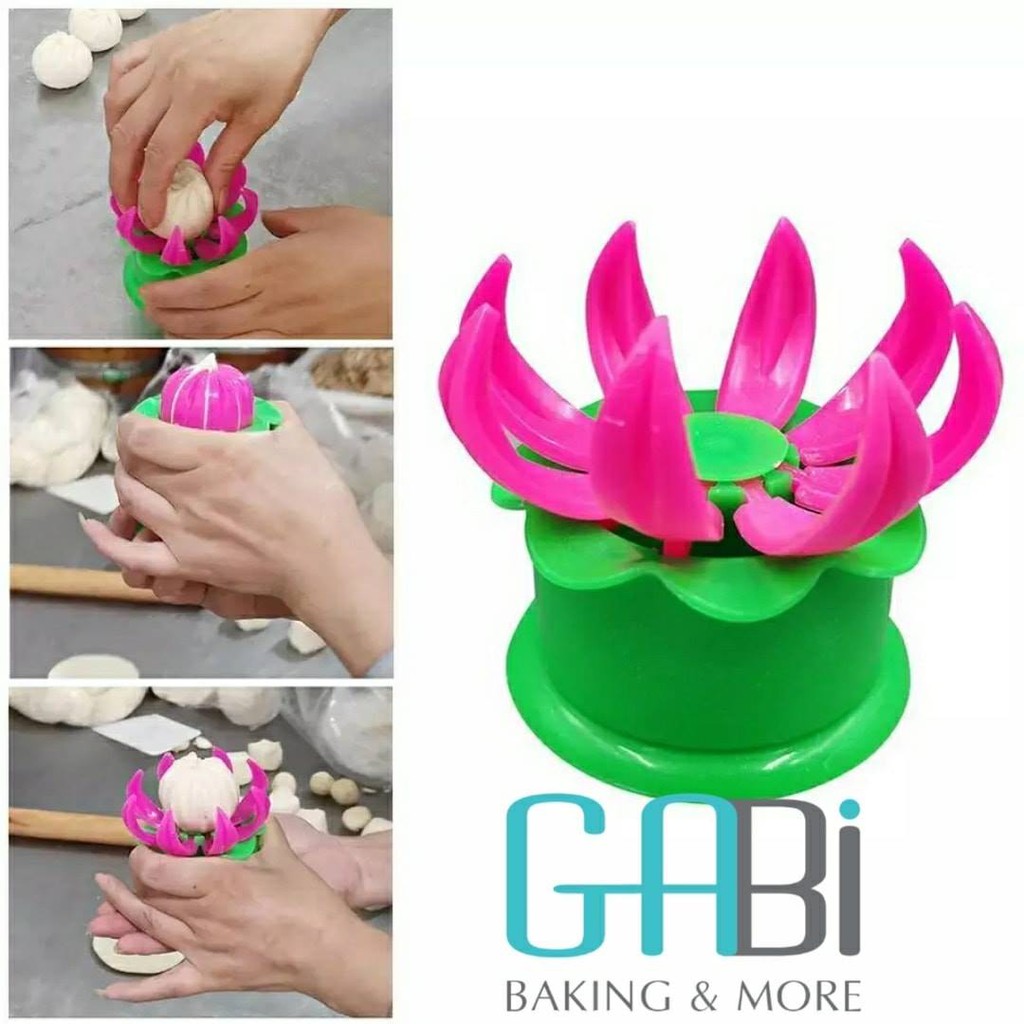 Khuôn tạo hình bánh bao hình hoa sen