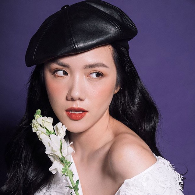 Mũ nồi da đen HÌNH THẬT CLIP THẬT leather beret