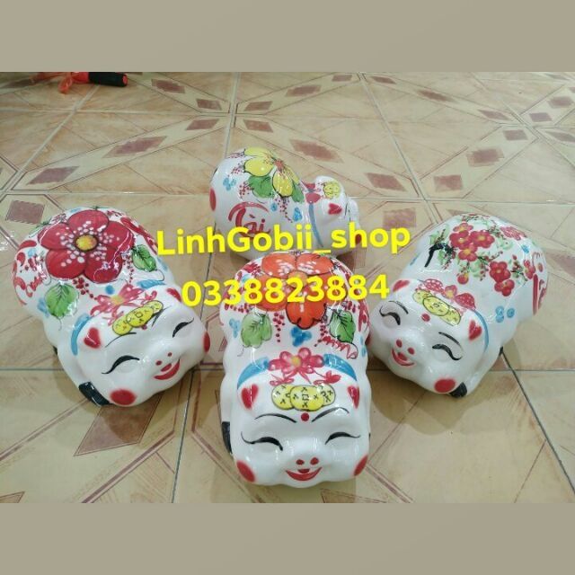 Lợn sứ dáng nằm (dài 25, rộng 18 cm) | BigBuy360 - bigbuy360.vn
