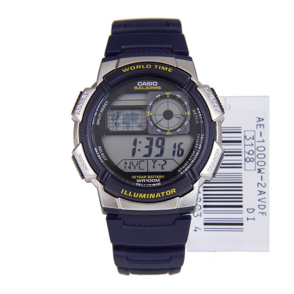Đồng hồ nam chính hãng Casio AE-1000W-1A3VDF, AE-1000W-2AVDF, AE-1000W-3AVDF,  AE-1000WD-1AVDF, AE-1100W-1AVDF | BigBuy360 - bigbuy360.vn