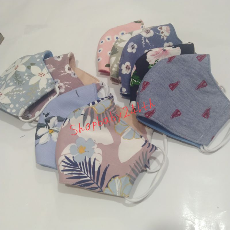 Khẩu trang vải cao cấp 3 lớp  chống nắng, gió lùa, thoáng mát, bảo vệ hiệu quả đi nắng, chống bụi