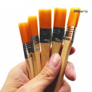 Set 5 Cọ Vẽ Cán Gỗ Chuyên Dụng