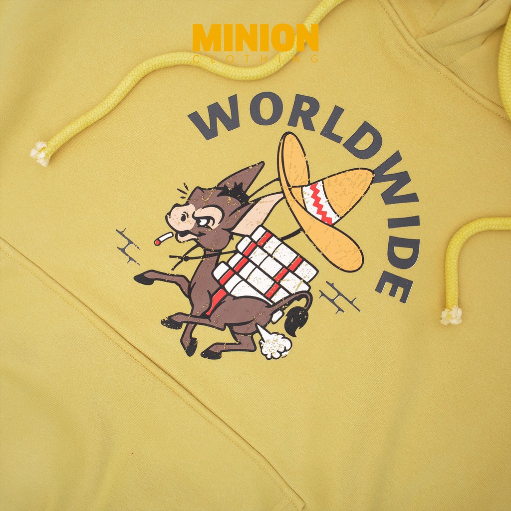 Áo hoodie Minion Clothing nỉ lót bông form rộng, dáng Unisex Ulzzang Streetwear A2918