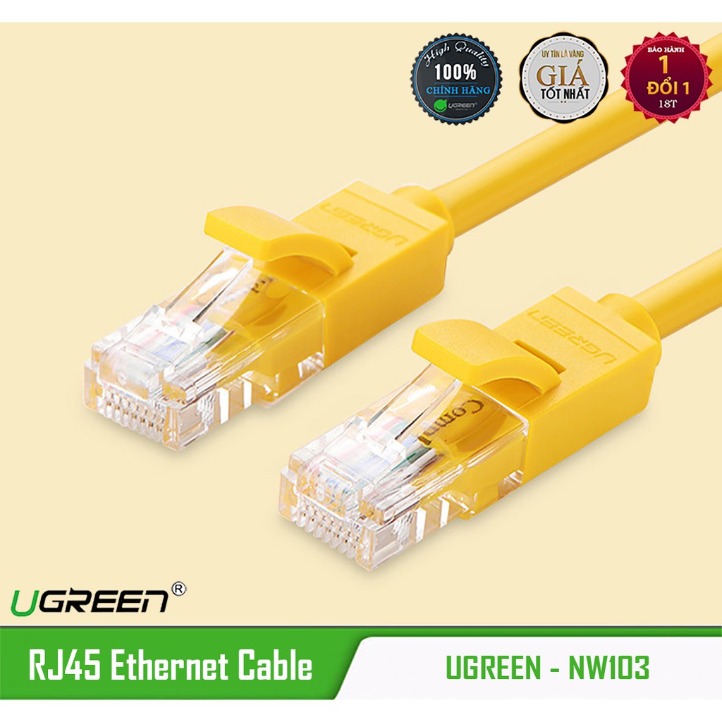 Cáp Mạng Đúc Sẵn Cat5e Cao Cấp UGREEN NW103