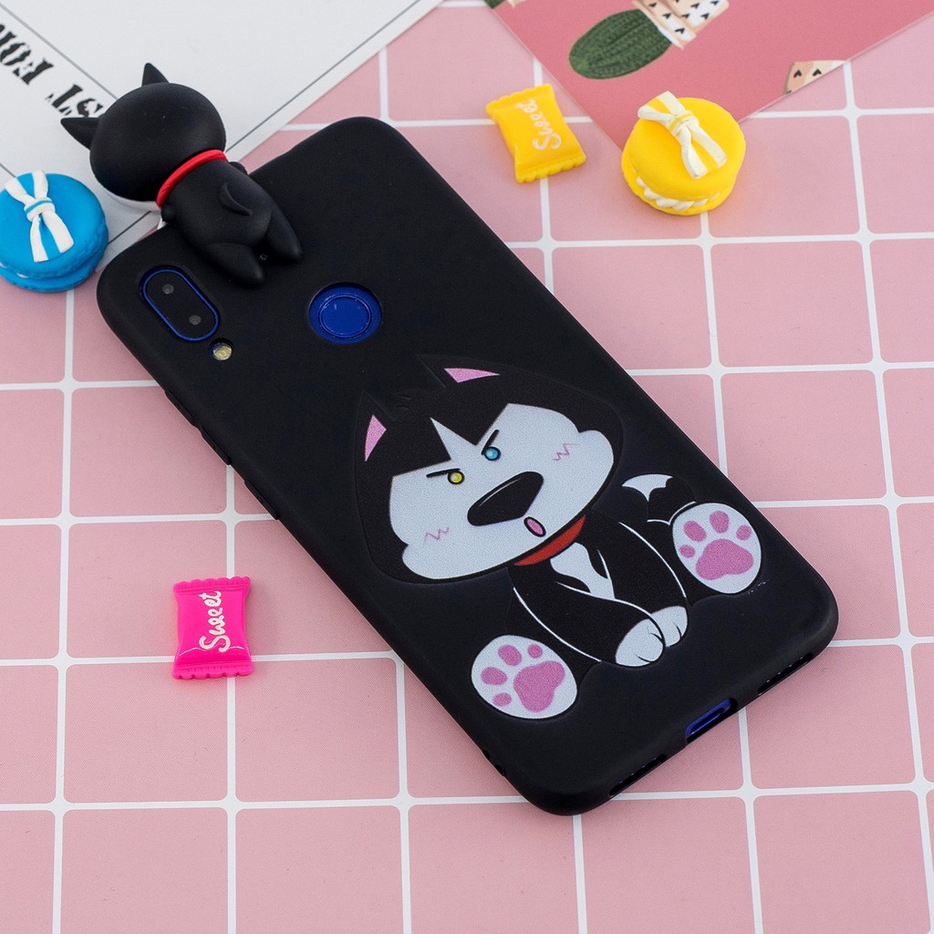 Ốp lưng silicone hình hoạt hình dành cho Xiaomi Redmi Note 5pro 6pro 7 A2