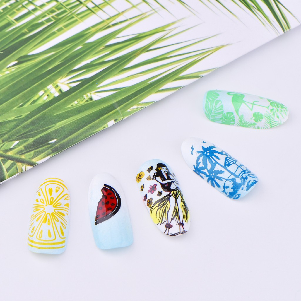 [Hàng mới về] Bộ khuôn hình trang trí móng tay nhiều kiểu đẹp mắt