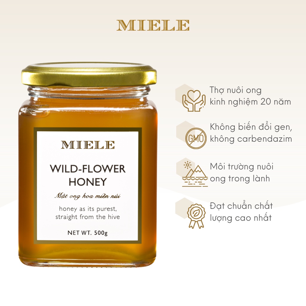 Mật ong hoa miền núi Miele 500g