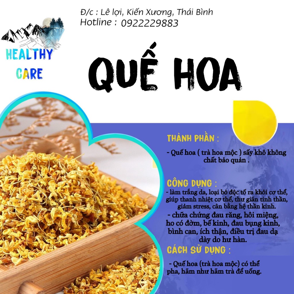 Trà quế hoa vàng óng thơm ngát