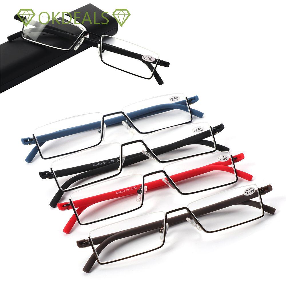 💎OKDEALS💎 Vision Care with Case TR90 Portable Ultralight Reading Glasses