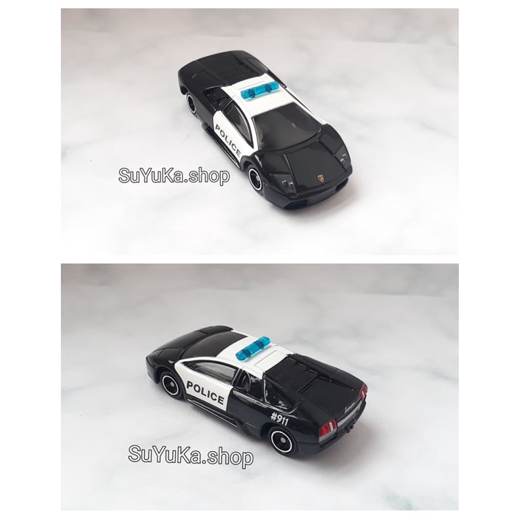 Xe Mô Hình Tomica c.sát màu đen đèn xanh