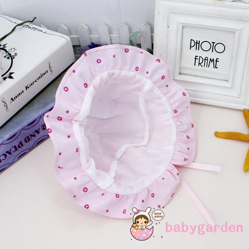 Nón Tai Bèo In Hoa Cho Bé Gái