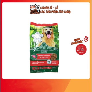 Thức Ăn Hạt Dành Cho Chó Trưởng Thành CLASSIC PETS - Gói 400g - 1 Vị