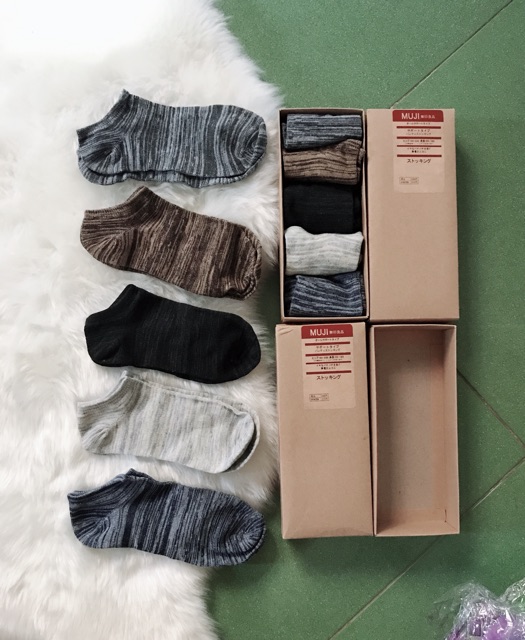 Set 5 đôi tất nữ Muji freesize (xuất Nhật)