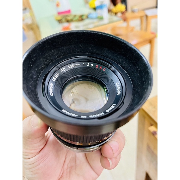 Ống kính Canon SSC 100mm f2.8 ngàm FD dùng trên body máy film ngàm FD như canon AE1 A1 F1 FTb FT FX