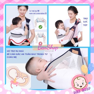 Địu lưới nhiều tư thế cho bé sơ sinh