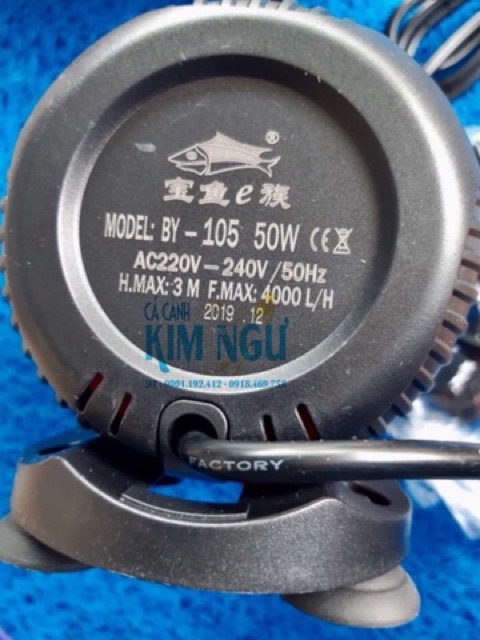BAOYU BY 105  - Máy Bơm Lọc Nước Cho Hồ Cá BY-105 BY105