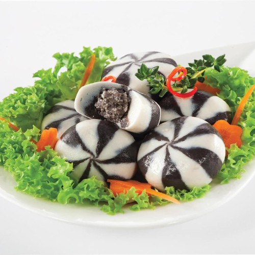 Bánh bao sọc đen trứng nhím biển Malaysia CB giao hỏa tốc