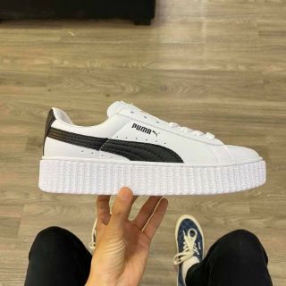 < VIDEO + ẢNH THẬT > GIÀY SNEAKER TRẮNG ĐEN ĐẾ BÁNH MÌ THẤP CỔ