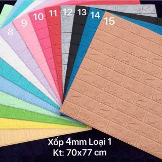 Xốp dán tường 3d vân gạch (loại 1)