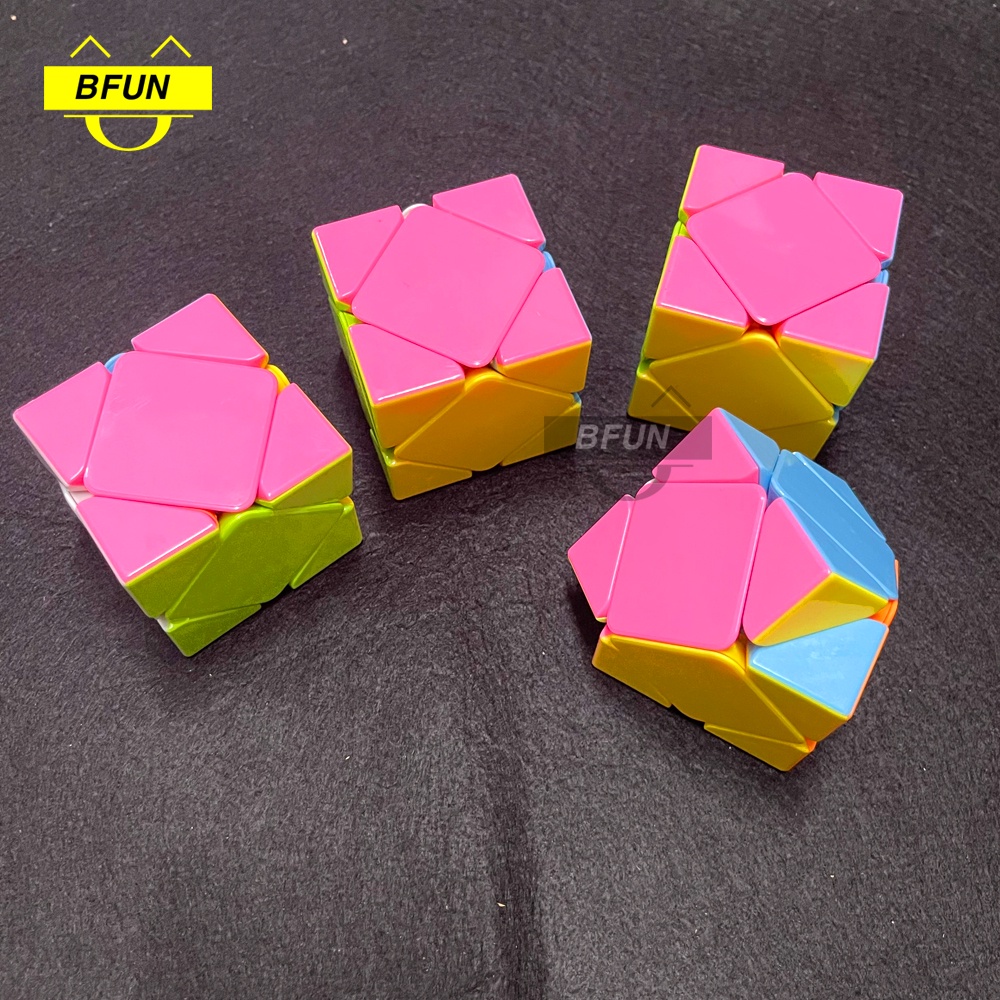 Rubik Biến Thể SKEWB (MẶT HỒNG) Không Viền - Khối Rubik Xoay Trơn Mượt Đồ Chơi Cho Bé Phát Triển Thông Minh Trí Tuệ BFUN