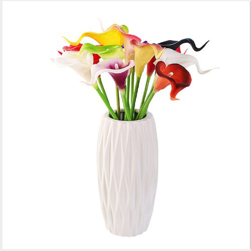 Mua 3 tặng 1 - HOA RUM CALLA LILY Gốc Nam Phi - Hoa giả trang trí đẹp - Hoa lụa cao cấp