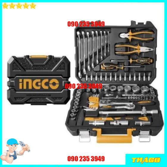 Bộ dụng cụ công cụ đồ nghề đa năng 77 chi tiết TOtal Ingco 1234