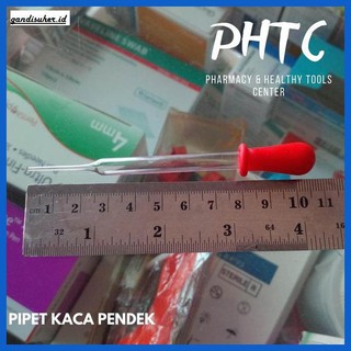 Ống hút thủy tinh ngắn nhỏ giọt màu đỏ Muirotarobal