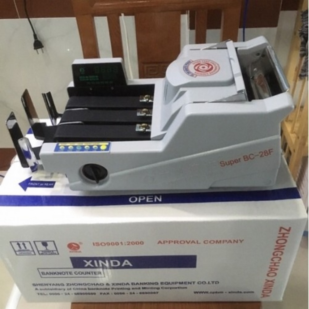 Máy Đếm Tiền Xinda Super BC 28F Cho Văn Phòng 2022 - Hàng Chính Hãng - Có Xuất VAT