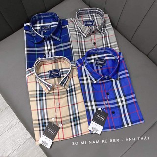 Áo sơ mi kẻ nam cộc tay