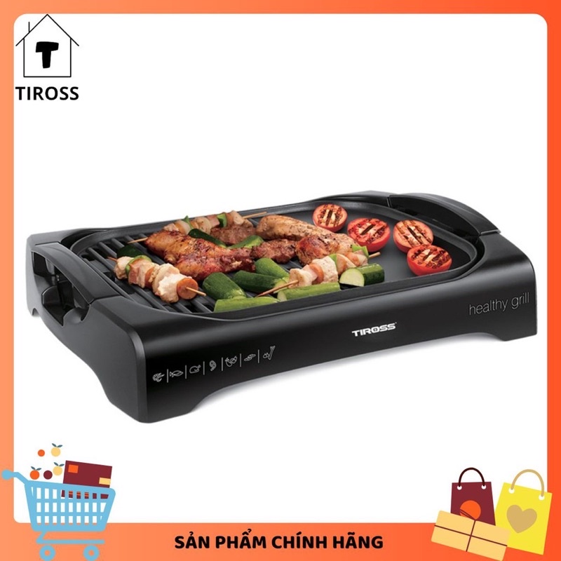 Bếp nướng điện Tiross TS968, Vỉ nướng điện Tiross ( Hàng chính hãng, bảo hành 12 tháng - Lỗi 1 đổi 1 )