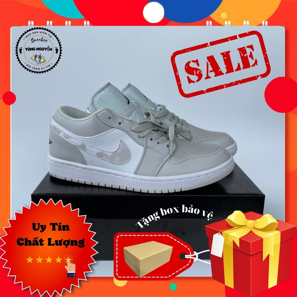 Giày jordan camo, jd camo low, giày sneaker thể thao, full phụ kiện đế khâu lót nhung 1;1