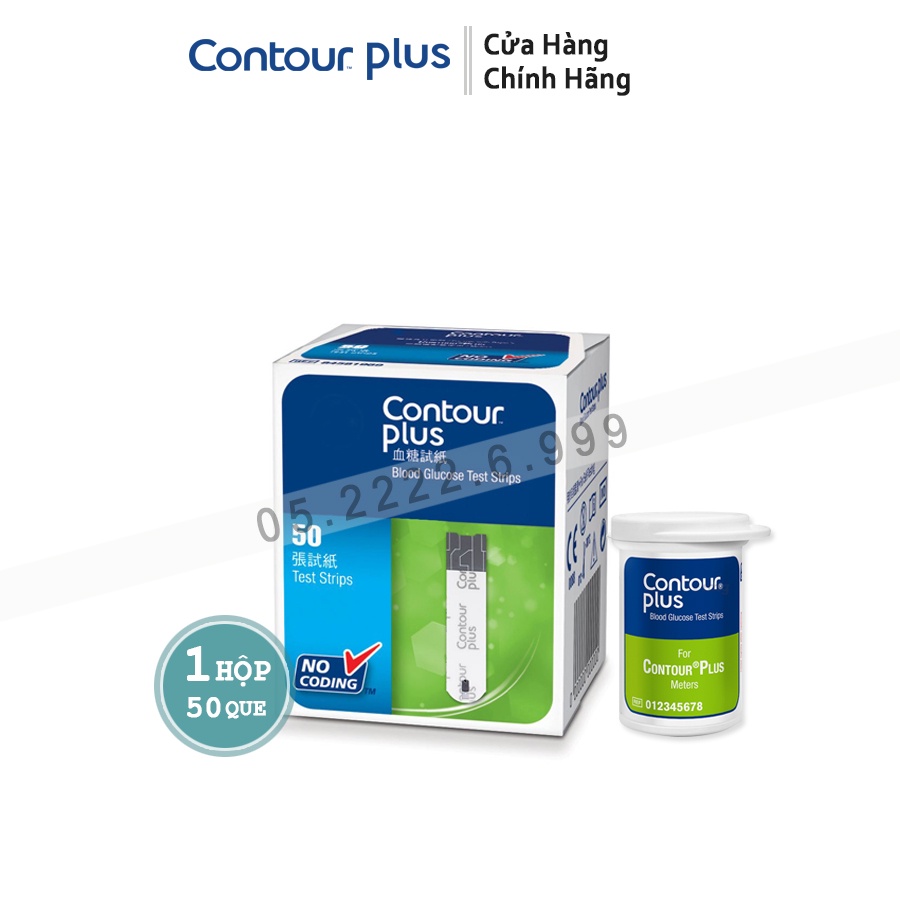 QUE THỬ ĐƯỜNG HUYẾT CONTOUR PLUS