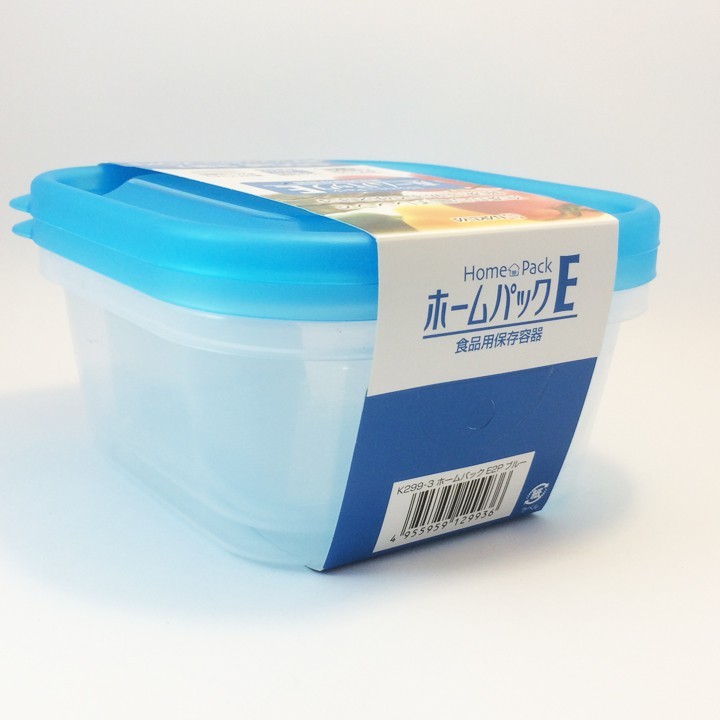 Set 2 hộp nhựa 650ml màu xanh