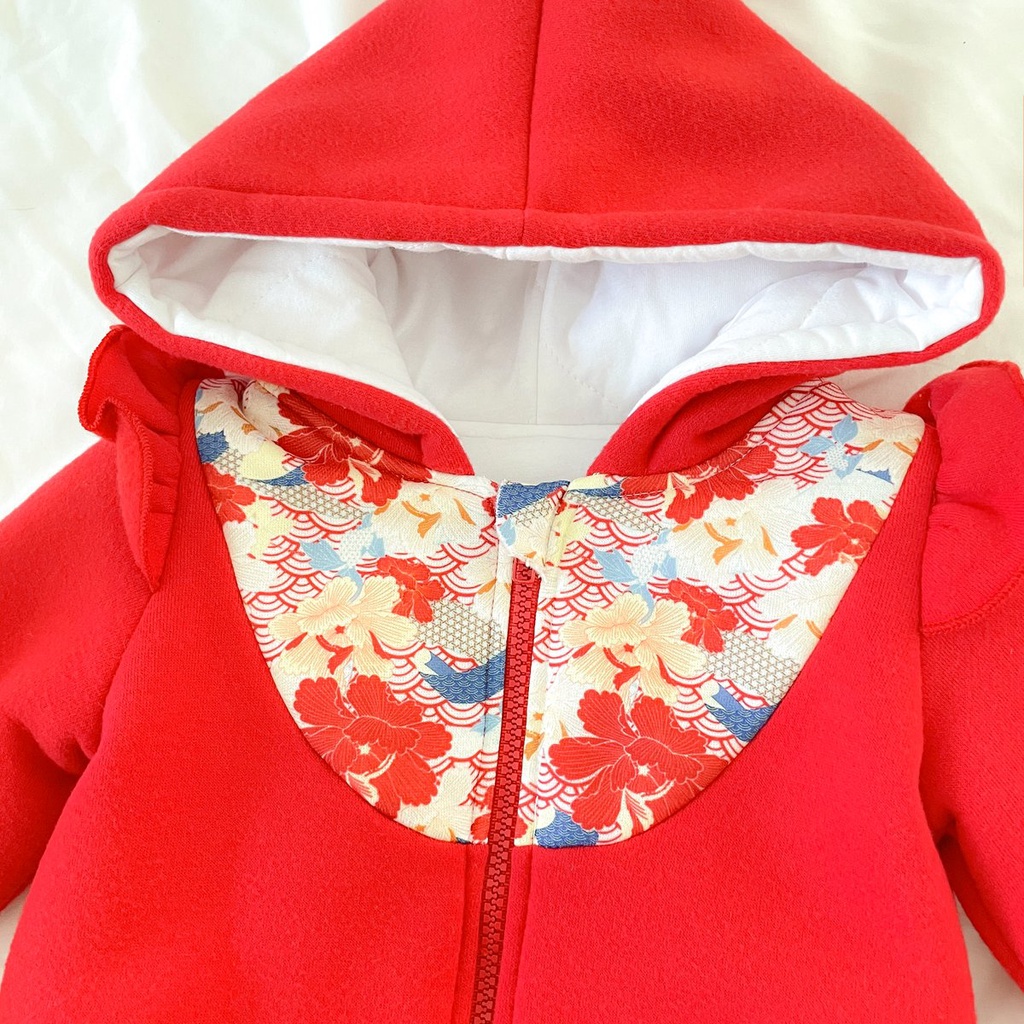 Sanlutoz Baby Girls Winter Rompers Cotton Long Sleeve Hooded