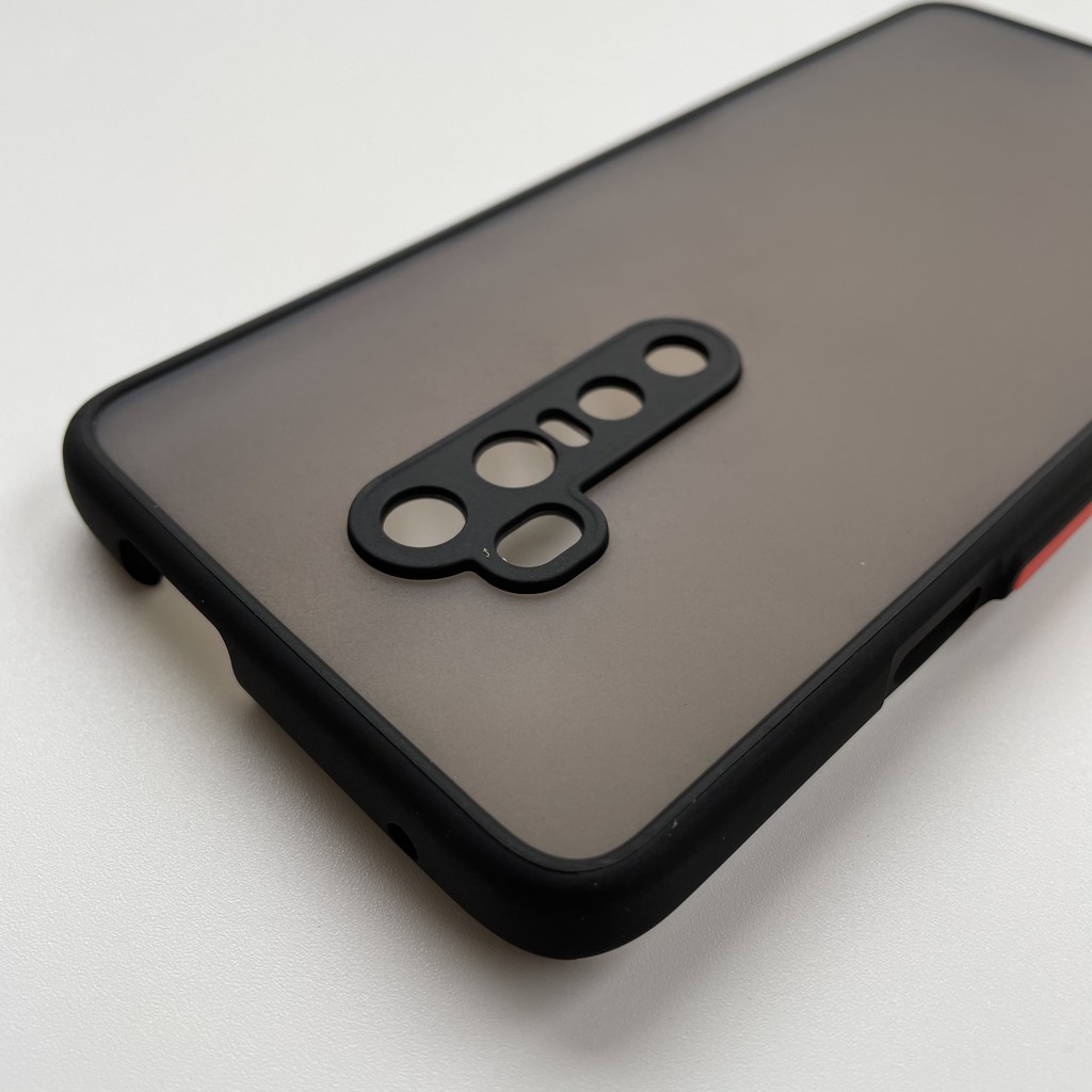 Ốp lưng cứng nhám mờ viền silicon bảo vệ camera cho Oneplus 7 Pro/ 7T Pro