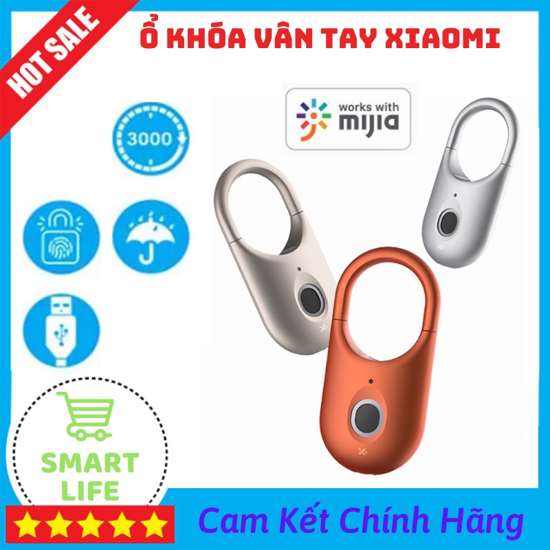 Ổ Khóa Thông Minh Xiaomi Youpin Hualai Ổ Khóa Vân Tay Tích Hợp Chip Thu Nhận Dấu Vân Tay - Càng Sử Dụng Càng Nhạy