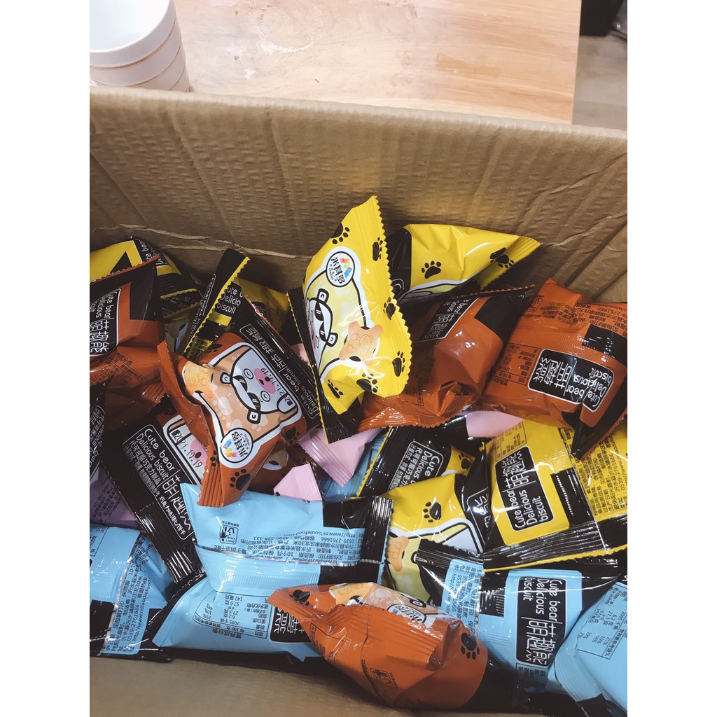 Bánh gấu nhân socola - vani - mật ong Choco Bear thơm ngon giòn tan