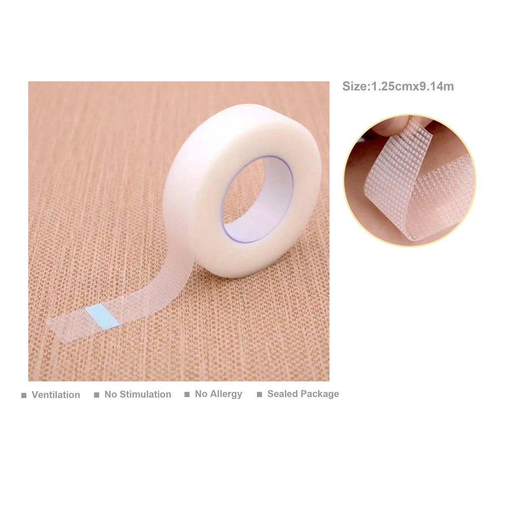 Băng Keo Y Tế Trong Suốt Thoáng Khí Hỗ Trợ Nối Mi 2.5&quot;