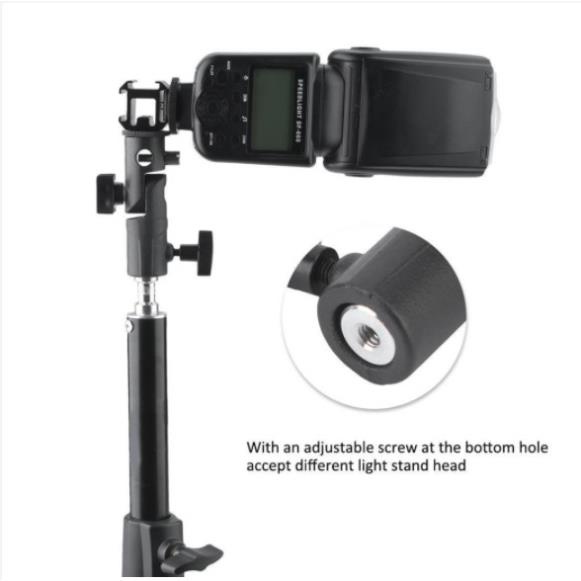 Gá đèn Flash gắn dù - phụ kiện studio, Chân Đế E Mount giá rẻ HL Lighitng