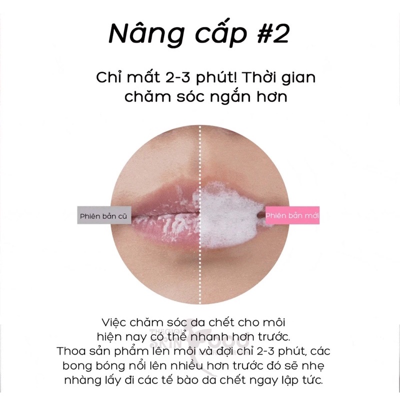 Tẩy da chết làm mềm môi UNPA Bubi Bubi Bubble Lip Scrub 10ml UPBBLS01