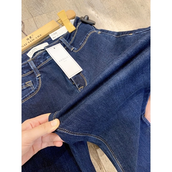 [Video] Quần jeans skinny phối chỉ trơn basic Aholic Q796 | BigBuy360 - bigbuy360.vn