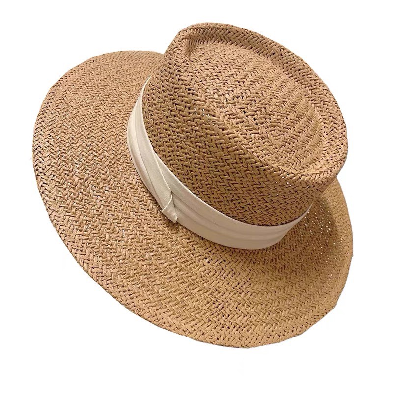 Mũ cói đi biển Caliesweet nón rộng vành form cứng hàng loại 1 CLS012