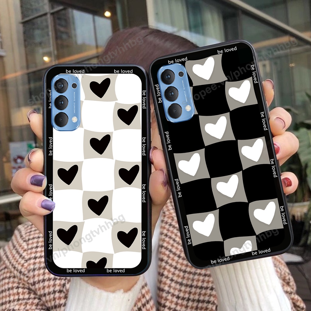 Ốp lưng Oppo Reno4 /  Reno4 Pro / Reno 4  ốp họa tiết trái tim caro, chuột mikey thể thao cực đẹp cute cực bền bỉ