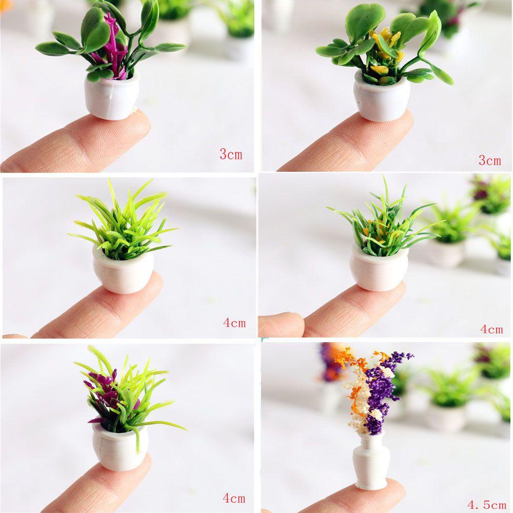 Chậu Hoa Mini Dễ Thương Dùng Trang Trí Tiểu Cảnh / Nhà Búp Bê