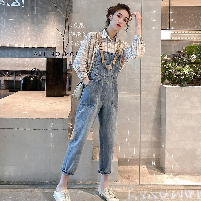 [Mã FADIRECT20 giảm 20K đơn 150K] Quần Yếm Jeans Ống Đứng Thời Trang Cho Nữ | BigBuy360 - bigbuy360.vn