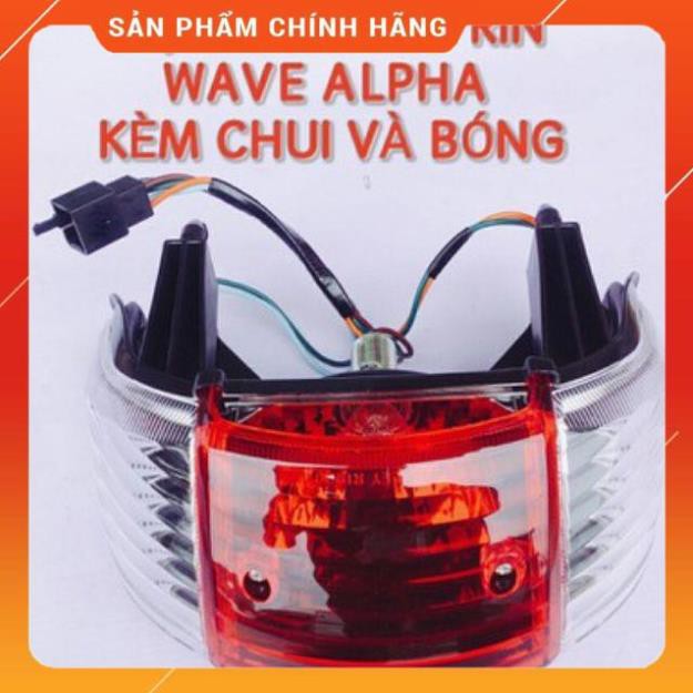 Mua Ngay Cụm đèn sau Wave Anpha, W Thái, kèm đui và bóng (chóa hậu lái)