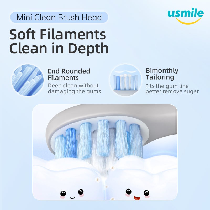 12 cái/hộp Đầu Bàn Chải Đánh Răng Điện Usmile Thay Thế |Nhạy Cảm Mềm |Sạch Sẽ Chuyên Nghiệp |Làm Trắng Sạch| Y1 / Y2 / P1 / U1 / U2U3-Ailoka