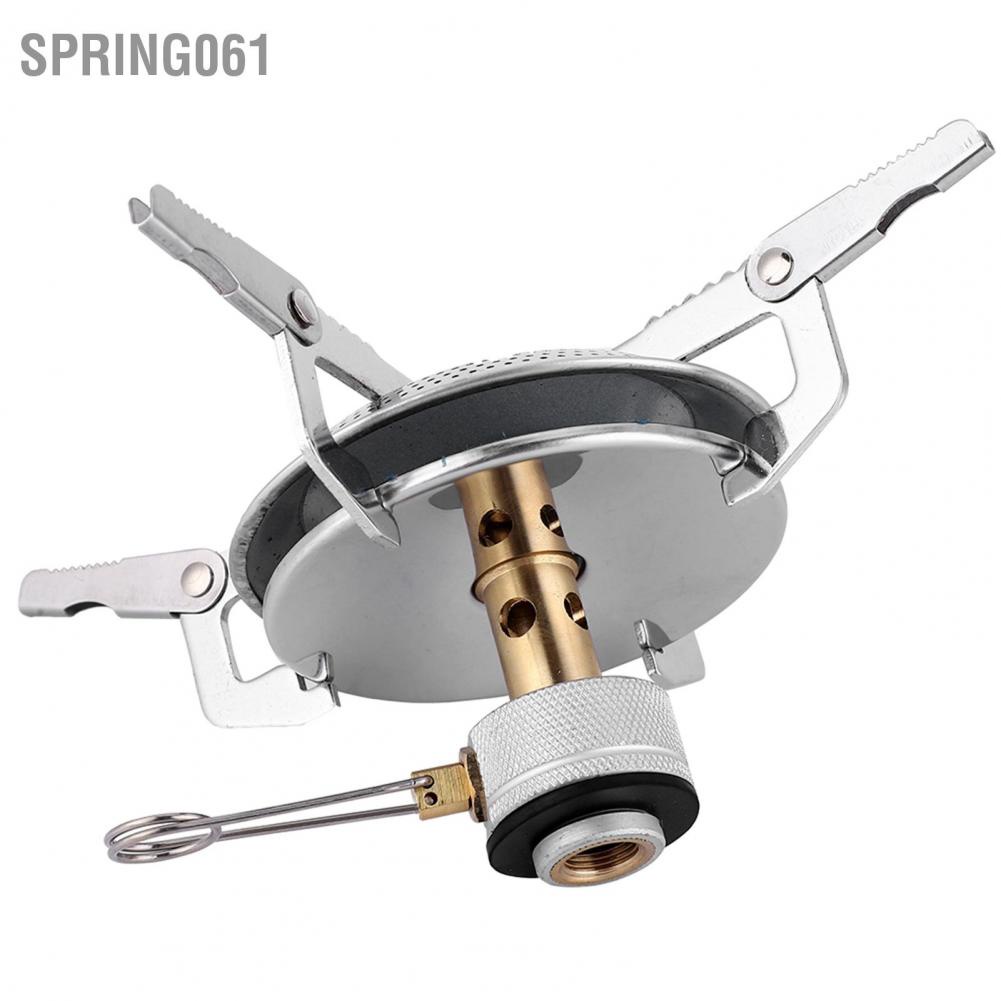 Spring061 Bếp cắm trại mini di động Gấp gas ngoài trời Lò nướng dã ngoại đốt